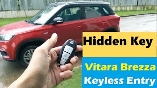 How to pull HIDDEN KEY | Smart key feature | Maruti Suzuki Vitara Brezza ZDI Plus