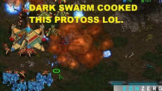 DARK SWARM COOKED THIS PROTOSS LOL