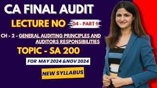 DEMO LEC 04 || CA  FINAL AUDIT || CA FINAL || NEW SYLLABUS FOR MAY 2024 || CA NEW  SYLLABUS 2024  ||