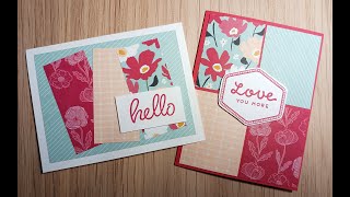 Simply Stamping Sunday: Heartfelt Hellos and Sunny Days Designer Series Paper, Week One