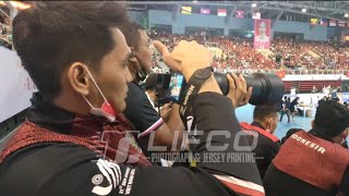 nonton final putri bareng timnas putra (Rivan Nyoba beratnya lensa Dan kamera yg dipakai Lifco)