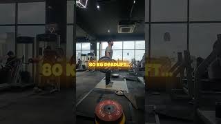 80 kg deadlift...#fitnessmotivation #aryanvlogs