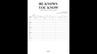 Learn to play HE KNOWS YOU KNOWS (Marillion) with Tab