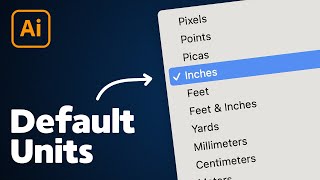 How to Change Default Units in Illustrator