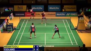 R32 XD Riky Widianto   Puspita Richi Dili vs Yoo Yeon S Jang Yee Na 2014 Malaysia Badminton Open