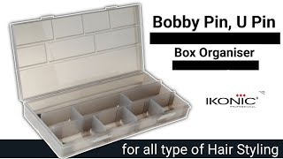 ikonic hair bobby pins box review | Bobby pin section box | U pin section box for Bridal Hairstyle