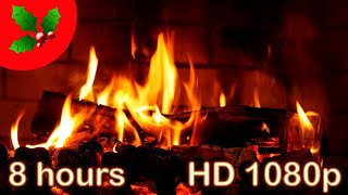 ☆ 8 HOURS ☆ CHRISTMAS MUSIC Instrumental ♫ ☆ NO ADS ☆ FIREPLACE ☆ YULE LOG ☆ Upbeat GUITAR Carols