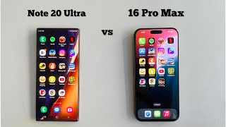 iphone 16 Pro Max vs Note 20 Ultra | Speed Test