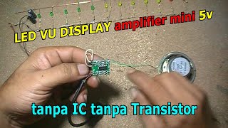 Tanpa IC tanpa Transistor untuk Amplifier Mini 5 volt LED VU DISPLAY