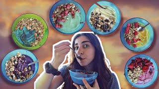 🌈 Rainbow Smoothie Bowl Challenge | 6 рецепти за цветни смути купички