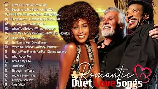 Classic Duet Love Songs 80s 90s - Best Duet Love Songs - Kenny Rogers, Whitney Houston, Celine Dion