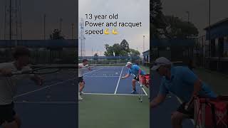 Forehand Power and Racquet speed!!