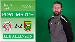 Lee Allinson post match v POOLE TOWN - 12 August 2023