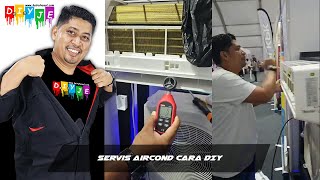 Servis aircond cara DIY