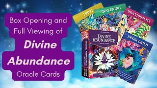 Box Opening, full viewing of Divine Abundance Oracle Card Deck (no talking)