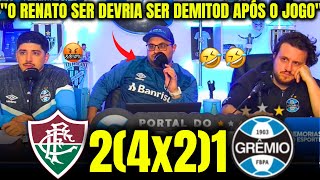 REAÇÕES DOS GREMISTAS ELIMINADOS da LIBERTADORES PELO FLUMINENSE FLUMINENSE 2(4X2)1 GRÊMIO