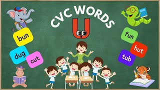 CVC Words - Letter u - Learn to Read