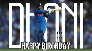 Happy birthday Captain Cool #msdhoni | M2 creationz