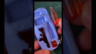 Moulding and Casting Miniatures!! Part 3: Coloured Resin! #youtubeshorts #shorts