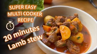 20 minutes Lamb stew with multi cooker