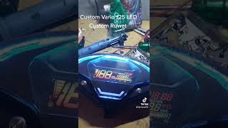 Custom vario 125 led pnp vario new #videoshort