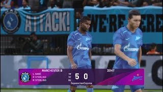 UEFA champions League Manchester city VS Zenit PES 2020