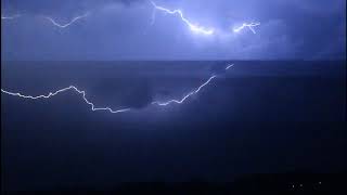 Summer Thunderstorm. Fall asleep fast. Calming thunderstorm. Dark screen with a little lightning