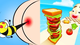 Help Me Tricky Puzzle vs Sandwich Runner / All ASMR Mobile Gameplay...