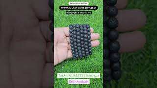 Natural Lava Stone Bracelet 499/- #youtubeshorts #ytshorts #crystals #crystalhealing #shortvideo