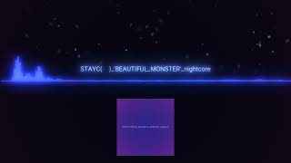 Stayc- Beautiful Monster Nightcore version (Visualiser)  #beautifulmonster #kpop #stayc