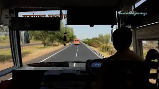 MSRTC bus | High speeds on empty highways