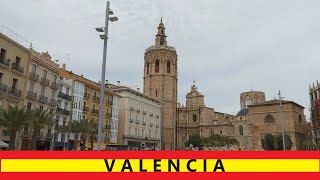 Paseo por la ciudad de Valencia - 4k