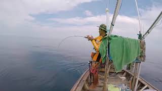 Jigging Giant Trevally (GT) In Phuket Thailand.