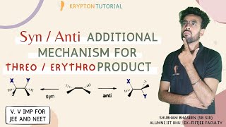 Stereochemistry of Threo / Erythreo product by Syn / Anti addition Reaction Mechanism |  AS sir