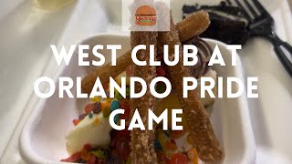 West Club at the Orlando Pride Match