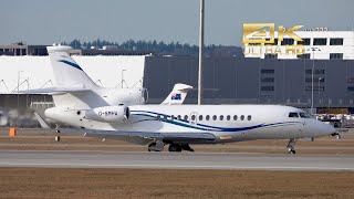 Dassault Falcon 7X from Jet Concierge Club G-SMHA arrival Munich Airport MUC EDDM