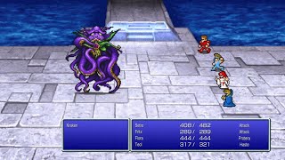 Final Fantasy: Pixel Remaster - Kraken (First Encounter) Boss Fight