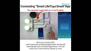 Single live line wifi switch tutorial🎥 | how to contact smart phone