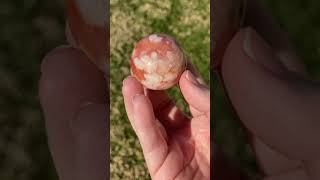 Carnelian Flower Agate Sphere - 05