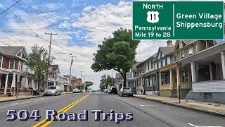 ⁴ᴷ Road Trip #983 - US-11 N - Pennsylvania Mile 19-28 - Green Village/Shippensburg