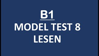 #Lesen 8#b1 #deutschlernen