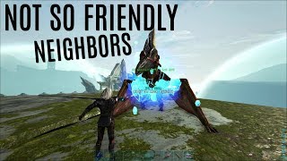 DEALING WITH UNFRIENDLY NEIGHBORS! - MTS PVP (E5) - ARK Survival