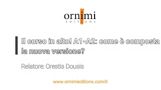 Il corso in alto! A1 A2: come è composta la nuova versione? (Webinar Ornimi)