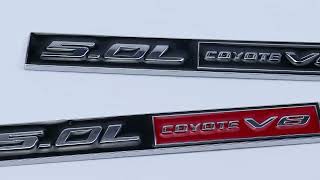 Ford Mustang 5.0L COYOTE V8 Emblem