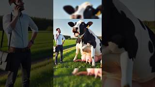 pregnant cow saved by farmer #youtubeshorts #shorts #cow #weakanimals #animals #cowshort  #cowlover