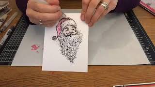 Facebook Live Hunkydory Santa Claus Christmas Card