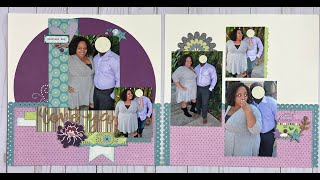 Love Ya - My Mind's Eye - Penny Lane - Double Page Scrapbook Layout