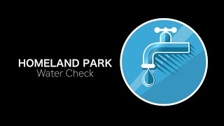 Homeland Park Water System Improvement Check