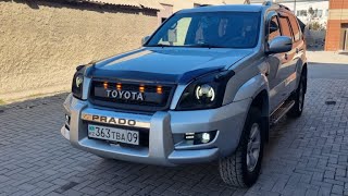 Комплект фар + решетка радиатор Prado 120 2002-2009 в стиле OFF-ROAD