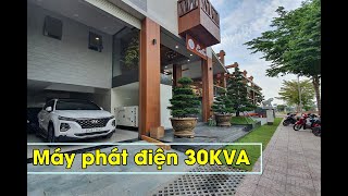 Bàn giao máy phát điện 30KVA HYUNDAI DHY34KSE cho Cafe Vy Nguyễn ở Bến Lức - Long An